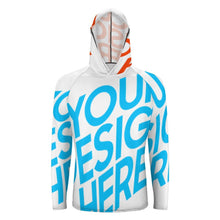 Cargar imagen en el visor de la galería, Sudadera con capucha con protección solar manga larga para hombre NZ145 Personalizada con Impresión Completa con Foto Logo Patrón Texto