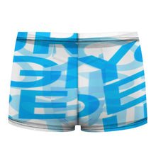 Cargar imagen en el visor de la galería, Calzoncillos tipo bóxer de malla sexy para hombre personalizado con patrón foto texto