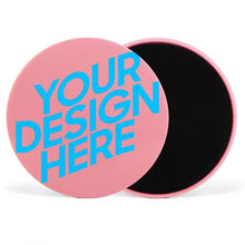 Cargar imagen en el visor de la galería, Discos deslizantes Core Sliders Dual Sided Rosado discos de ejercicio de doble cara YD2301003 Personalizado con Foto, Texto o Logo