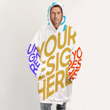 Cargar imagen en el visor de la galería, Sudadera con capucha forro polar bolsillo grande para hombre B412 Personalizada con Impresión Completa de múltiples imágenes con Foto Logo Patrón Texto
