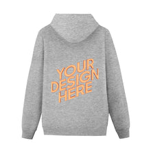 Cargar imagen en el visor de la galería, Sudadera Algodón con Capucha con Bolsillo Canguro para hombres FS0816015 Personalizada con Impresión Trasera con Foto Logo Patrón Texto
