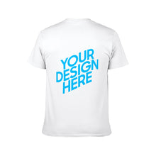Cargar imagen en el visor de la galería, Camiseta Manga Corta Cuello Redonda Para Hombre De Algodón FS0803019 Personalizada con Impresión Trasera con Foto Logo Patrón Texto