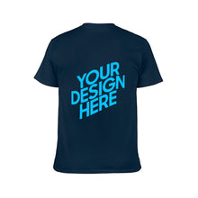 Cargar imagen en el visor de la galería, Camiseta Manga Corta Cuello Redonda Para Hombre De Algodón FS0803019 Personalizada con Impresión Trasera con Foto Logo Patrón Texto