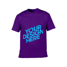 Cargar imagen en el visor de la galería, Camiseta de Algodón Suave Manga Corta Cuello Redondo para Niños Niñas Adolescentes FS0803004 Personalizada con Foto Logo Patrón Texto