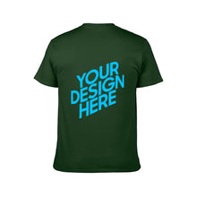 Cargar imagen en el visor de la galería, Camiseta Manga Corta Cuello Redonda Para Hombre De Algodón FS0803019 Personalizada con Impresión Trasera con Foto Logo Patrón Texto