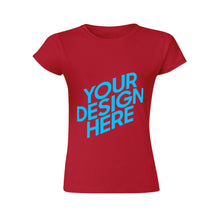 Cargar imagen en el visor de la galería, Camiseta de manga corta Deportiva para Mujer de Algodón FS0803018 Personalizada con Impresión Delantera y Trasera con Foto Logo Patrón Texto