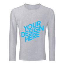 Cargar imagen en el visor de la galería, Camiseta Larga Algodón Puro con Cuello Redondo Multicolor para Hombre FS0803034 Personalizada con Impresión Completa de una imagen con Foto Logo Patrón Texto