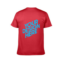 Cargar imagen en el visor de la galería, Camiseta Manga Corta Cuello Redonda Para Hombre De Algodón FS0803019 Personalizada con Impresión Trasera con Foto Logo Patrón Texto