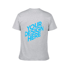 Cargar imagen en el visor de la galería, Camiseta Manga Corta Cuello Redonda Para Hombre De Algodón FS0803019 Personalizada con Impresión Trasera con Foto Logo Patrón Texto