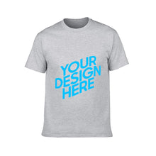 Cargar imagen en el visor de la galería, Camiseta de manga corta de algodón unisex para hombres mujeres FS0803022 Personalizada con Foto Logo Patrón Texto