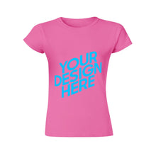 Cargar imagen en el visor de la galería, Camiseta manga corta cuello redondo de Algodón para Mujer FS0803017 Personalizada con Impresión Delantera con Foto Logo Patrón Texto