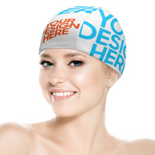 Cargar imagen en el visor de la galería, Gorro de natación con estampado unisex para adulto FS0809022 Personalizado Impresión con Foto Logo Patrón Texto