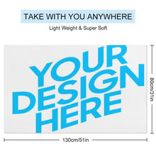 Cargar imagen en el visor de la galería, Toalla de Playa / Toalla de Baño Grande Secado Rápido Suave para Infantiles Mujeres Hombres JJ0519168 Personalizada con Impresión Completa con Foto Logo Patrón Texto