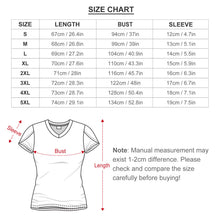Cargar imagen en el visor de la galería, Camiseta manga corta cuello en V de moda para mujer AHT Personalizada con Impresión Completa de múltiples imágenes con Foto Logo Patrón Texto