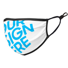 Cargar imagen en el visor de la galería, Máscara Mascarilla de Una Pieza con Filtro de Poliéster con Diseño Personalizado de Tus Patrones o Textos