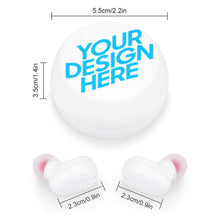 Cargar imagen en el visor de la galería, Auriculares Bluetooth con Cargador y Impresión de Diseño Personalizado con Tu Logotipo o Foto