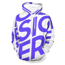 Cargar imagen en el visor de la galería, Sudadera con capucha para hombre A37H sudadera con capucha gráfica personalizado con patrón foto texto (impresión de imagen única)