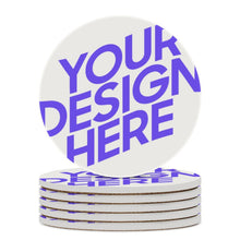 Cargar imagen en el visor de la galería, Posavasos Redondo de Cerámica con Impresión Directa UV de Diseño Personalizado Personalizada con Foto, Texto o Logo