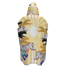 Cargar imagen en el visor de la galería, Poncho Toalla de Playa con Capucha Suave para Mujer Hombre NZ158 Personalizada con Impresión Completa con Foto Logo Patrón Texto