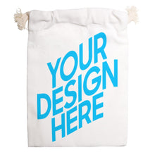 Cargar imagen en el visor de la galería, Bolsa de Almacenamiento con Cordón de Lona con Impresión a Doble Cara de Diseño Personalizado con Tus Imágenes o Nombres