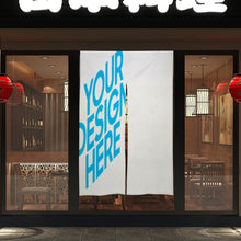 Cargar imagen en el visor de la galería, Cortina de Puerta Blanca de Alta calidad con Diseño Personalizado Personalizada con Foto, Texto o Logo