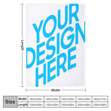 Cargar imagen en el visor de la galería, JJ0519079 Manta de Franela Anti-Pilling con Impresión a Una Cara de Diseño Personalizado Personalizada con Foto, Texto o Logo