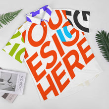 Cargar imagen en el visor de la galería, Camisa / Camiseta Manga Corta con Solapa Bolsillo para hombre B339 Personalizada con Impresión Completa de múltiples imágenes con Foto Logo Patrón Texto