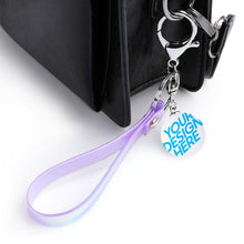Cargar imagen en el visor de la galería, Llavero con Pulsera de Láser con Diseño Personalizado de Tu Texto o Foto