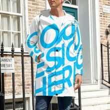Cargar imagen en el visor de la galería, Chaqueta / Abrigo larga con forro polar prueba de viento invierno para hombre A677 Personalizada con Impresión Completa de una imagen con Foto Logo Patrón Texto