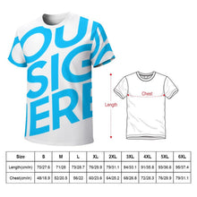 Cargar imagen en el visor de la galería, Camiseta de algodón manga corta para hombre con estampado completo FS0803137 Personalizada con Foto, Texto o Logo