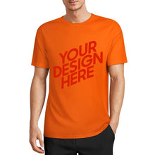 Cargar imagen en el visor de la galería, Camiseta 100% algodón orgánico estampada en el frente personalizado con patrón foto texto