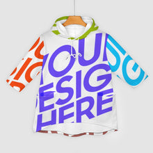 Cargar imagen en el visor de la galería, Sudadera Holgada con Capucha de Oreja de Gato con manga 3/4 para Mujer SDS004 Personalizada Impresion Completa de Múltiples Imágenes con Foto Logo Patrón Texto