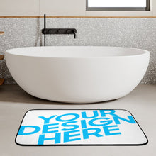 Cargar imagen en el visor de la galería, Alfombrillas antideslizantes de terciopelo coral para cocina baño con línea negra personalizado con patrón foto texto