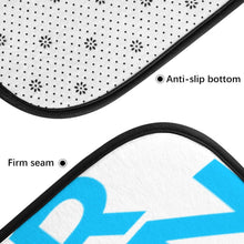 Cargar imagen en el visor de la galería, Alfombrillas antideslizantes de terciopelo coral para cocina baño con línea negra personalizado con patrón foto texto