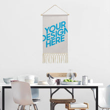 Cargar imagen en el visor de la galería, Pintura Colgante de Algodón y Lino con Impresión de Diseño Personalizado Personalizada con Tus Nombres o Imágenes Online