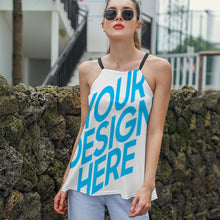 Cargar imagen en el visor de la galería, Tank Top Camisola para Mujer de Tirantes Sueltos N01 Personalizado con impresión completa con Foto Logo Patrón Texto