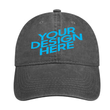 Cargar imagen en el visor de la galería, Gorra Vaquera Unisex Para Adultos de5 Paneles con Tapa Vaquera para Mujer/Hombre FS0809021 Personalizada con Tu Propia Foto e Impresión