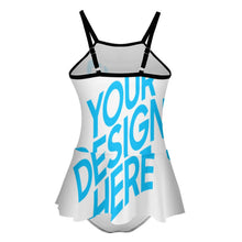 Cargar imagen en el visor de la galería, Tankini / Bañador con Volantes Estampado para Niñas NT024 Personalizado con Impresión Completa con Foto Logo Patrón Texto