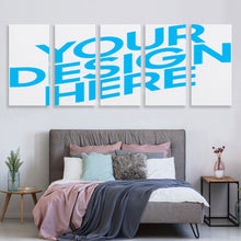 Cargar imagen en el visor de la galería, Versión Vertical 1: 2 Póster Cuadro Colgante Imagen completa 5 paneles Cuadros de pared 5 partes Pintura de Lienzo GY0903227 Personalizado Personalizada con Foto, Texto o Logo