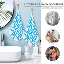 Cargar imagen en el visor de la galería, Toalla Pequeña para Hogar con Diseño Personalizado Personalizada de Tus Fotos o Textos Online