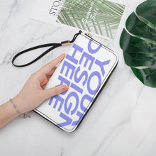 Cargar imagen en el visor de la galería, Cartera / Billetera de mano larga versión horizontal de PU para mujer hombre XB0608017 Personalizada con Impresión Completa de múltiples imágenes con Foto Logo Patrón Texto