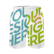 Cargar imagen en el visor de la galería, Traje de Baño para Hombres / Pantalones Cortos de Playa / Bañador de Natación Secado Rápido D1P Personalizados con Impresión Completa de Múltiples Imágenes con Foto Logo Patrón Texto