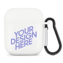 Cargar imagen en el visor de la galería, Funda protectora para auriculares Bluetooth para AirPods (negro/blanco) 3C0710009 Personalizada con Foto Logo Patrón Texto