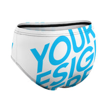 Cargar imagen en el visor de la galería, Braga / Ropa Interior Clásica Regular de Cintura Media para Mujer NZ208 Personalizada con Impresión Completa de una imagen con Foto Logo Patrón Texto