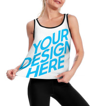 Cargar imagen en el visor de la galería, Chaleco de Yoga Camiseta sin Mangas Espalda Abierta de Ejercicio Fitness Deporte para mujer YJ006 Personalizado con Impresión Completa con Foto Logo Patrón Texto