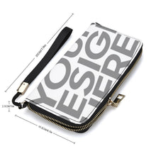 Cargar imagen en el visor de la galería, Cartera / Billetera de mano larga versión horizontal de PU para mujer hombre XB0608017 Personalizada con Impresión Completa de múltiples imágenes con Foto Logo Patrón Texto