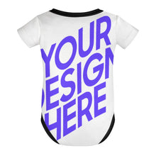 Cargar imagen en el visor de la galería, Peleles de bebé con botones 349P para niños y niñas personalizado con patrón foto texto (impresión de imagen única)