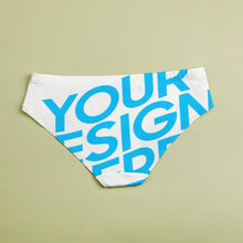 Cargar imagen en el visor de la galería, Bragas / Tangas culottes de cintura baja para mujer NZ053 personalizadas con Impresión Completa de una imagen con Foto Logo Patrón Texto