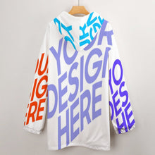 Cargar imagen en el visor de la galería, Sudadera con capucha forro polar bolsillo grande para hombre B412 Personalizada con Impresión Completa de múltiples imágenes con Foto Logo Patrón Texto