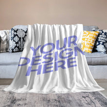 Cargar imagen en el visor de la galería, Manta 330g Franela Antibolitas / Cobija Gruesa para Sofá Dormitorio Sala de Estar para Niños Adultos Familia JJ0519694 Personalizada con Impresión Completa de Una Imagen con Foto Texto Patrón